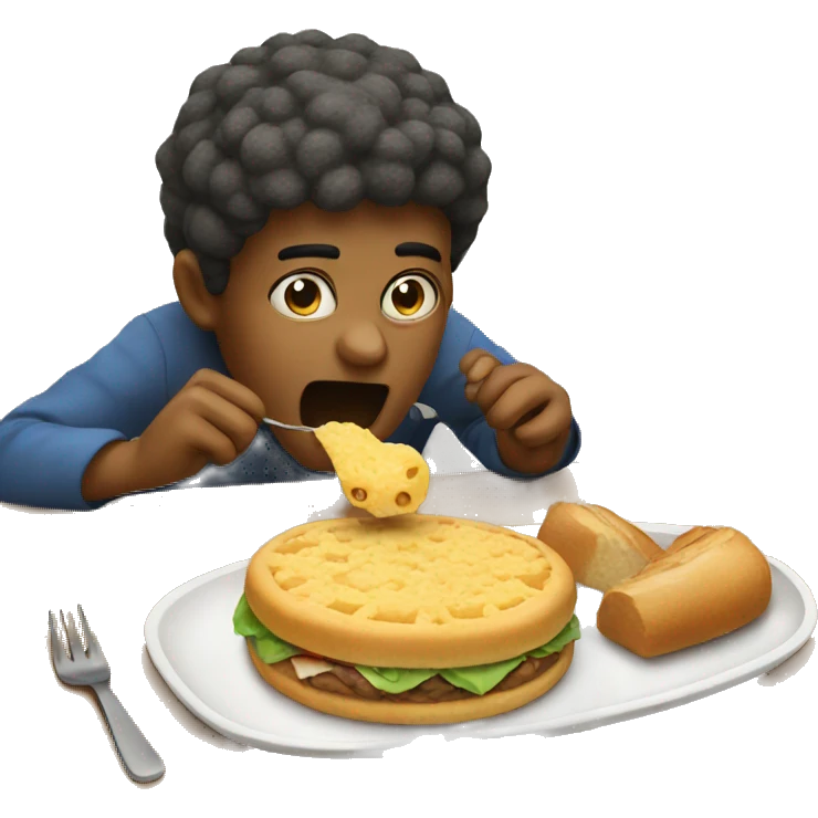Eating emoji