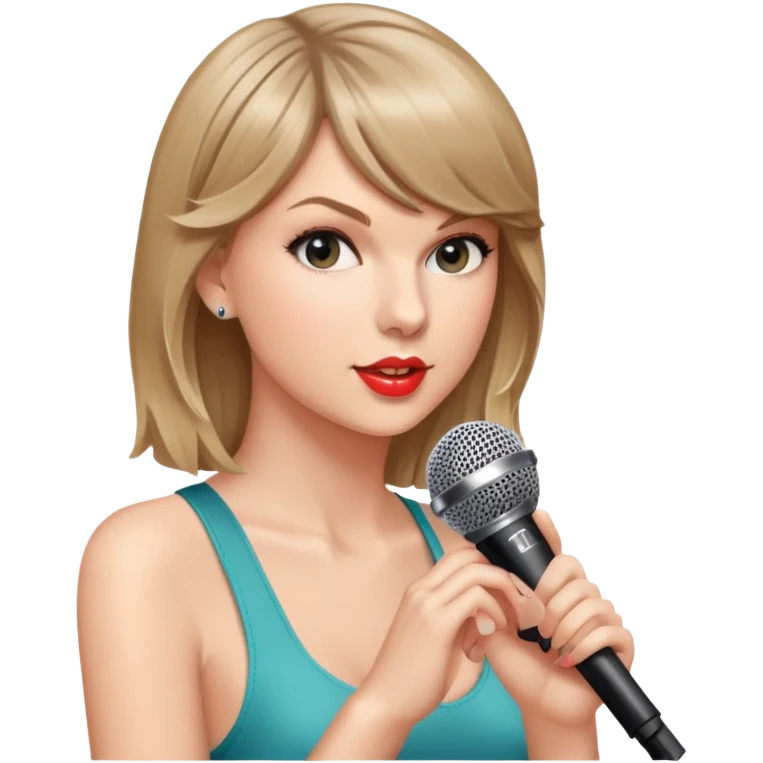 taylor swift with microfon  emoji