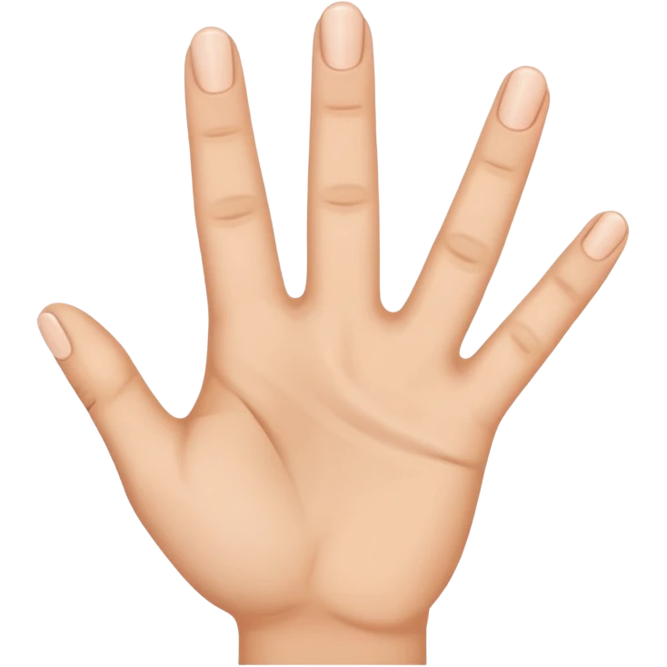 Hand holding up three fingers emoji