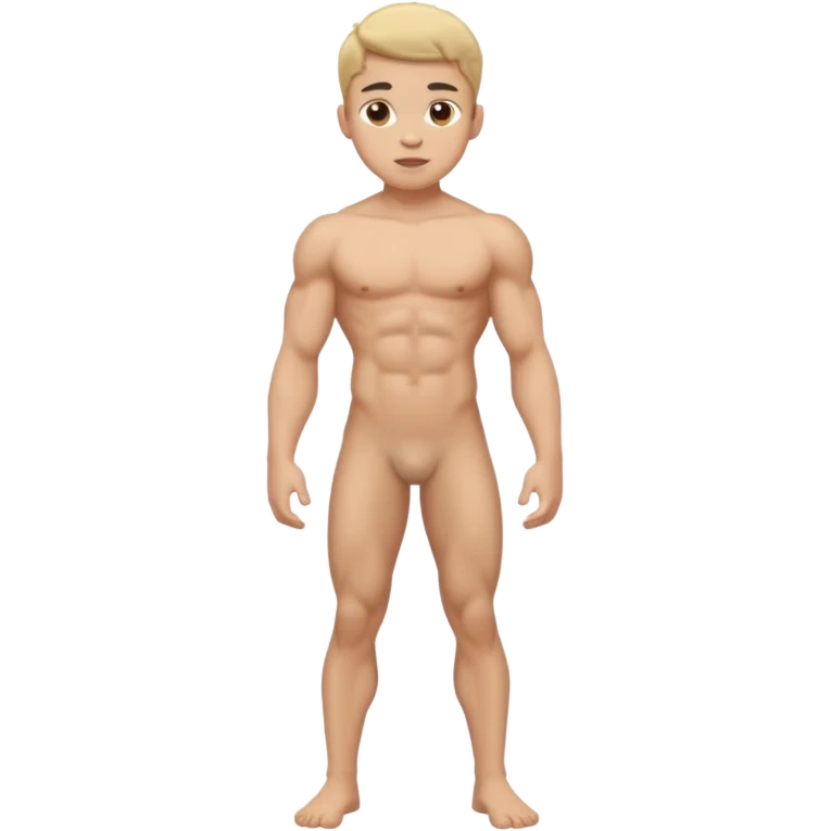Nude Frontal Full Body Of An teen man emoji