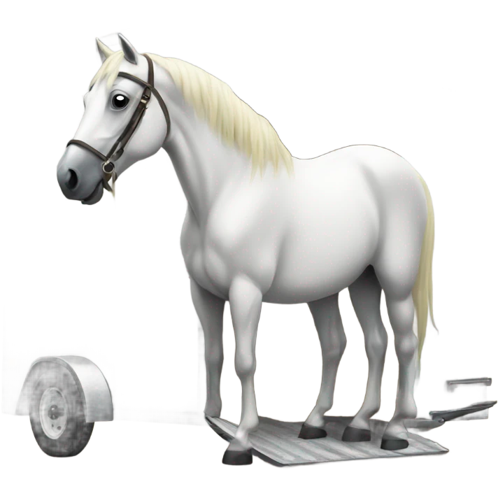 Horse not loading into trailer facing into trailer  emoji