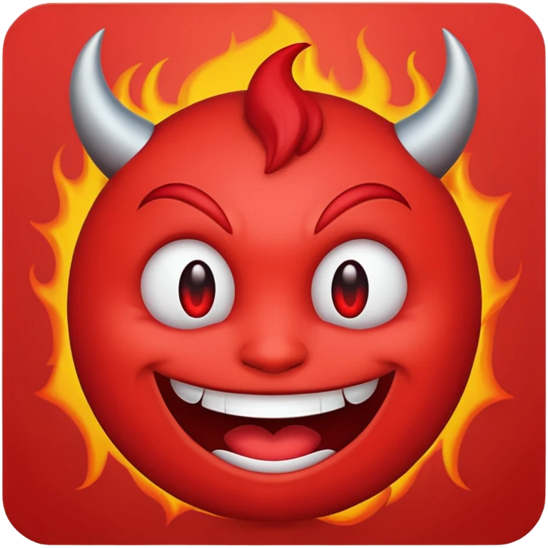 Evil smile emoji emoji