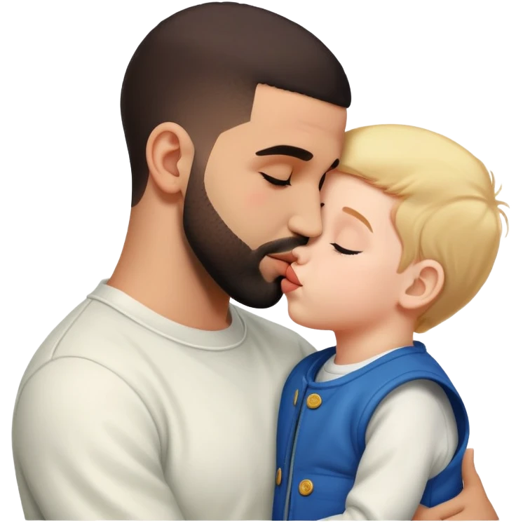 Drake kissing a child emoji