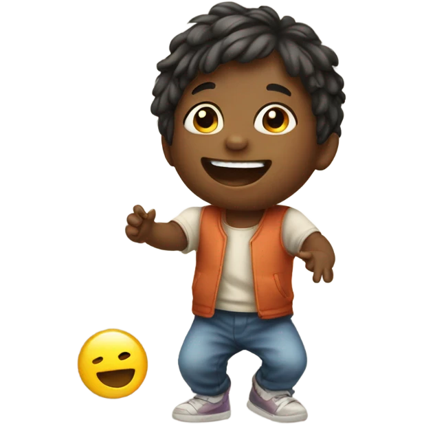 small child being here emoji