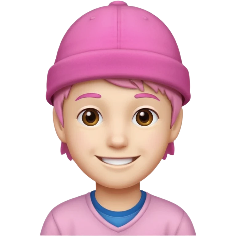pink hat boy emoji