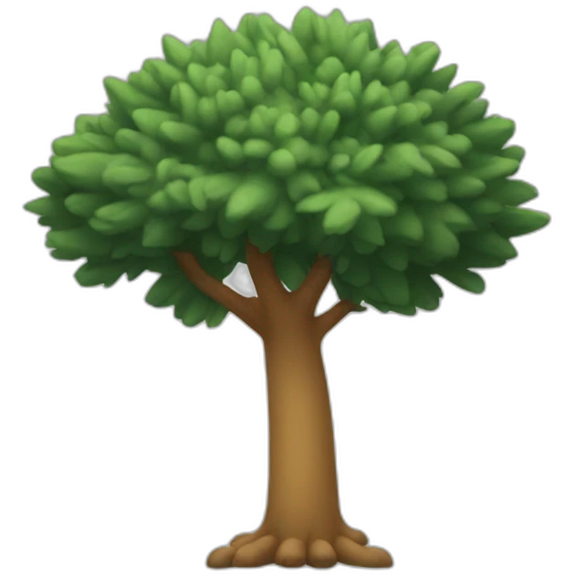 a pine with two legs walking emoji