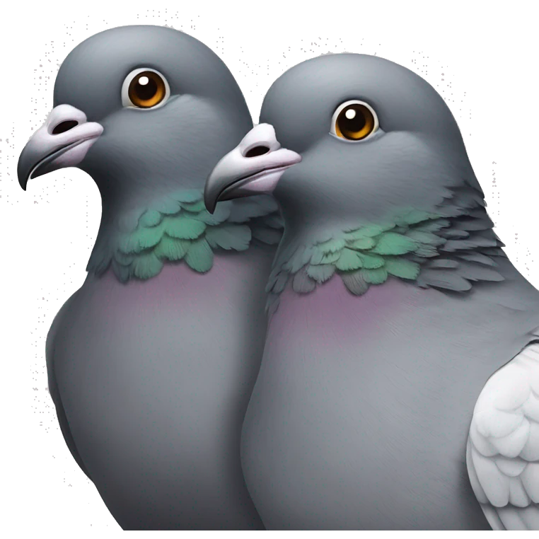 Two pigeons emoji