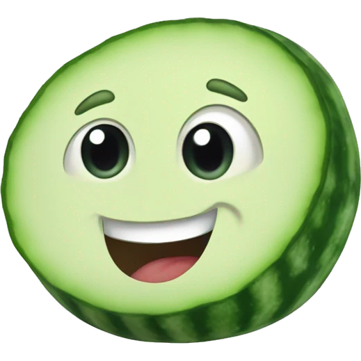 Cucumber happy emoji
