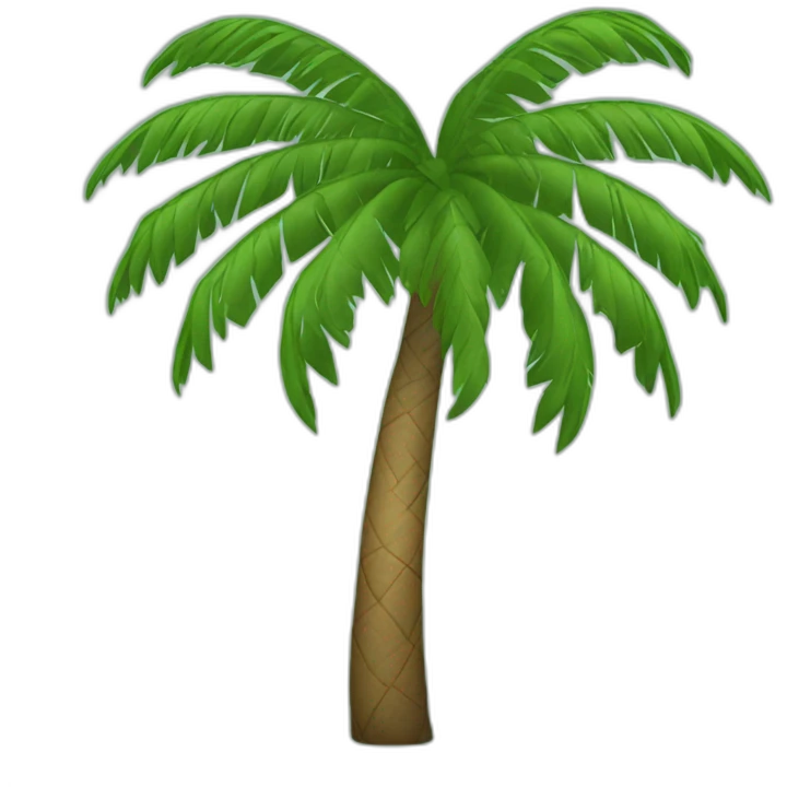 heart-shaped palm tree emoji