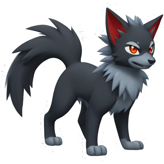 Litten-Zoroark-Mightyena-Zorua full body emoji