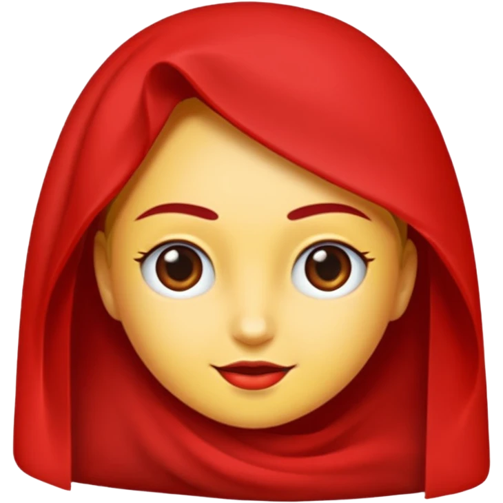 kırmızı küpeli kadın, kumral saçlı emoji
