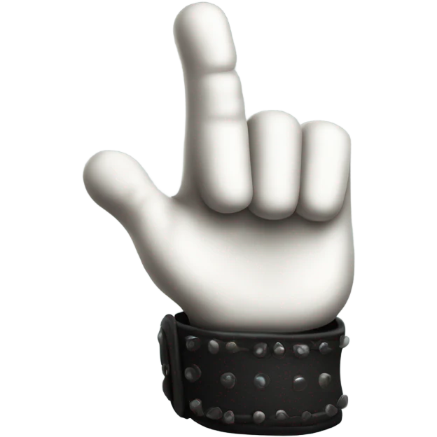 thumb up, gothic glove, magical style emoji
