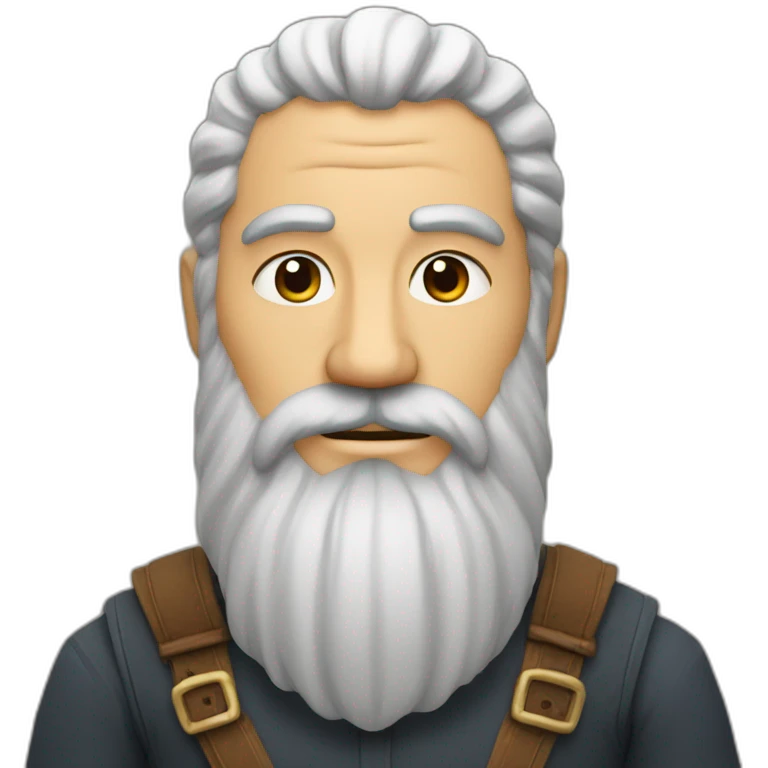 barbu à lunettse emoji