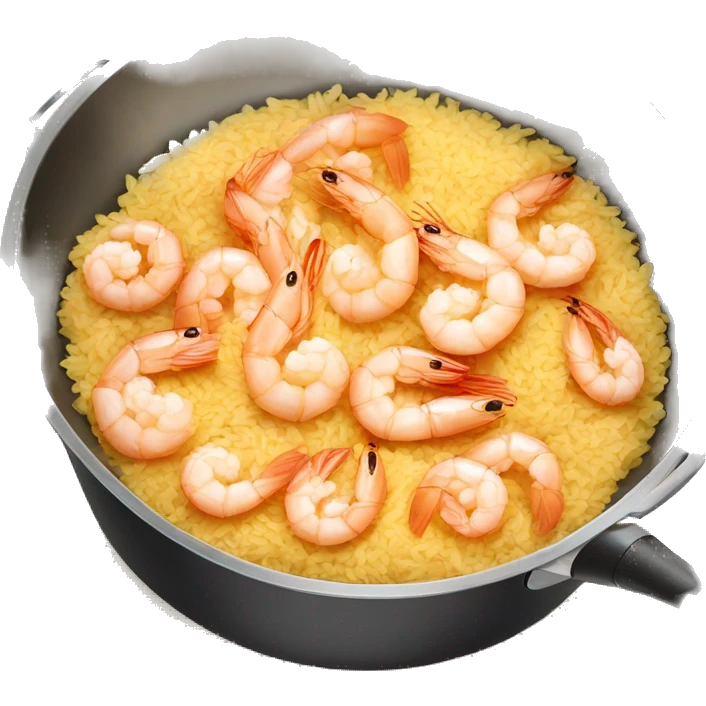 Shrimp frying rice emoji