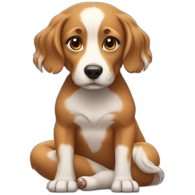 Indian woman with waivy hair in yoga puppy-dog position emoji