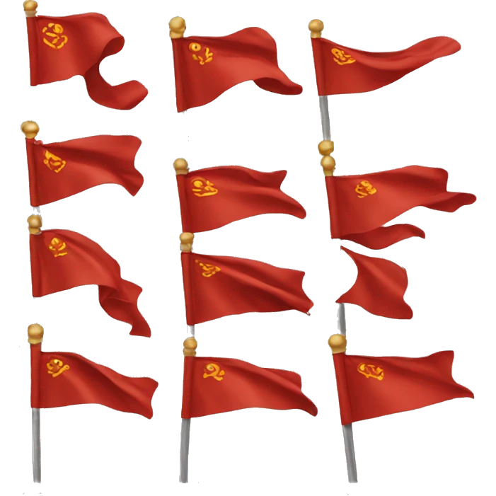 1 million red flags emoji