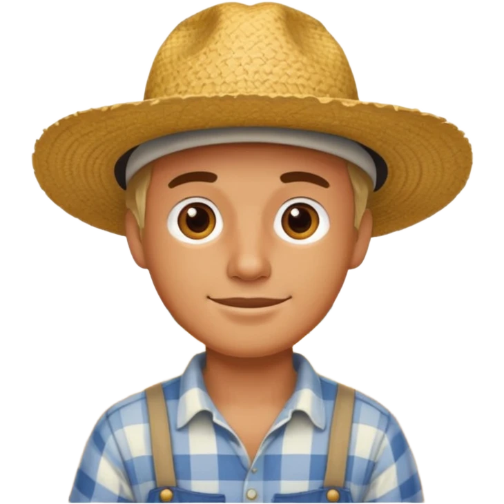 man plowing a field emoji