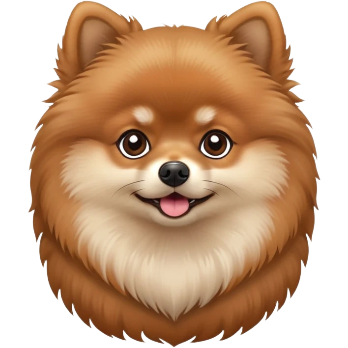 Brown Pomeranian  emoji