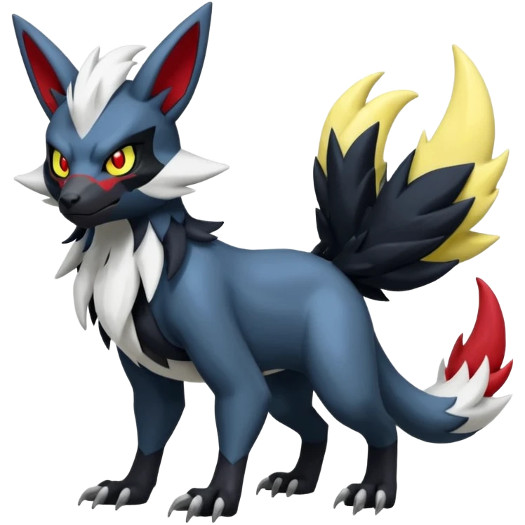 Zoroark-Zangoose-Absol-Zeraora-Fakémon-hybrid-creature (full body)  emoji
