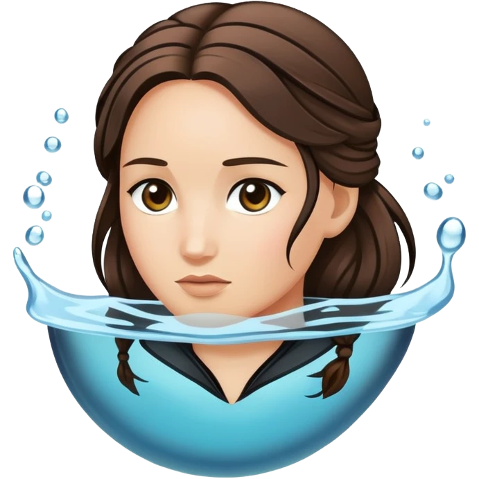 katniss root with water background emoji