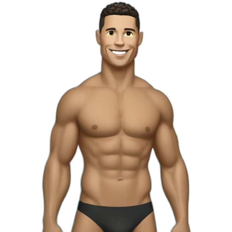Ronaldo en maillot de bain emoji