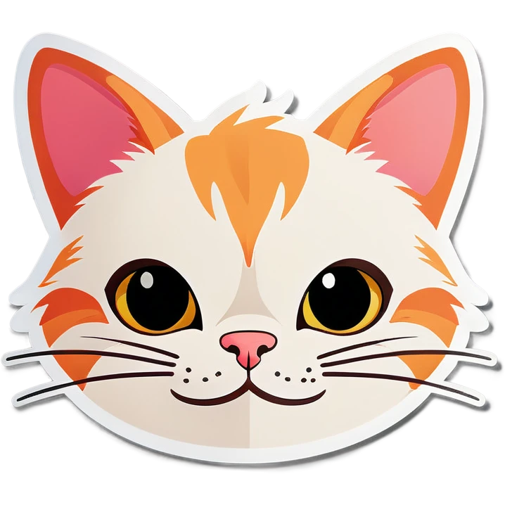 Cartoon cat face emoji
