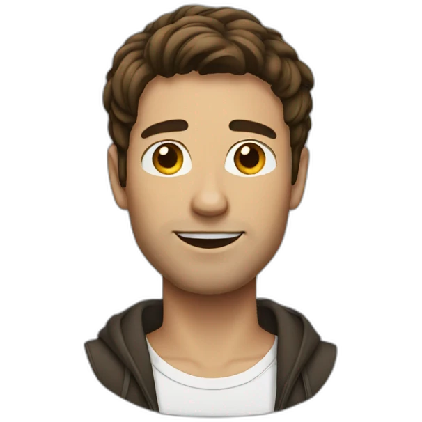 men with brunette hair emoji