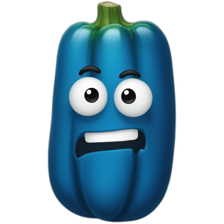 blue-pickle emoji