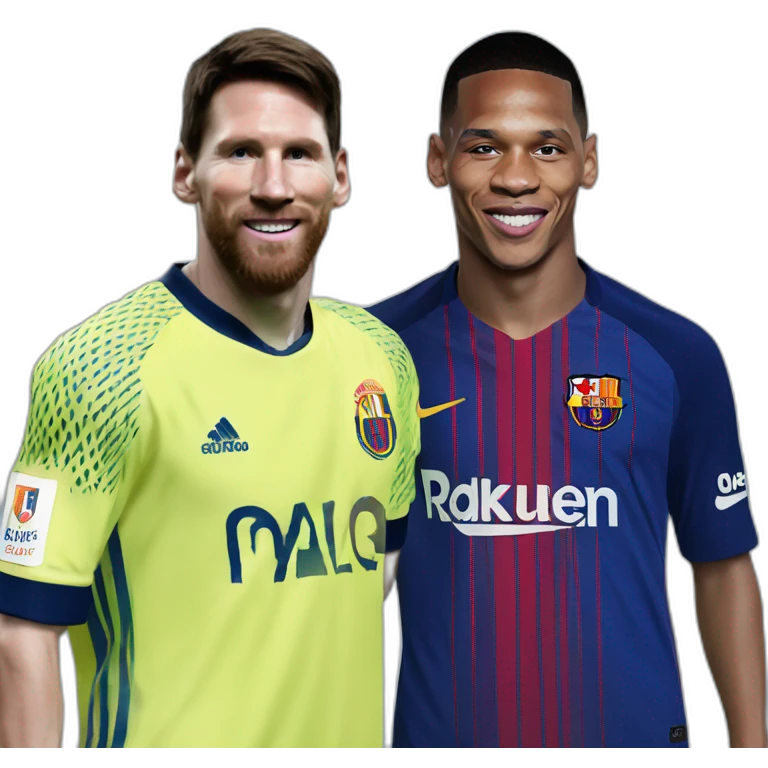 Messi and mbappé  emoji