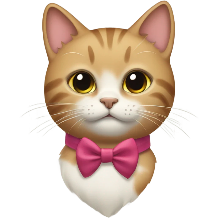 cat with bow emoji