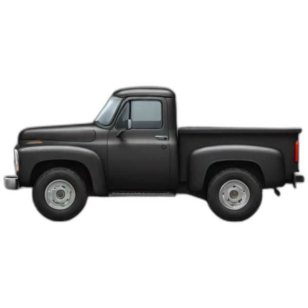 Stilisiert n g truck Black Red grey emoji