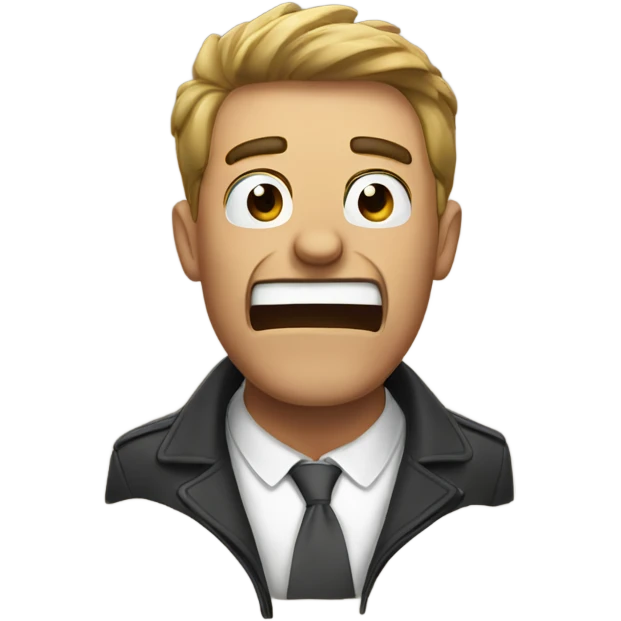 man yelling  emoji