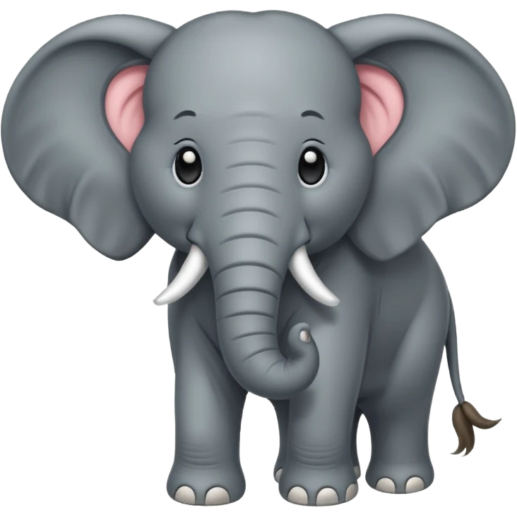  long haired elephant emoji