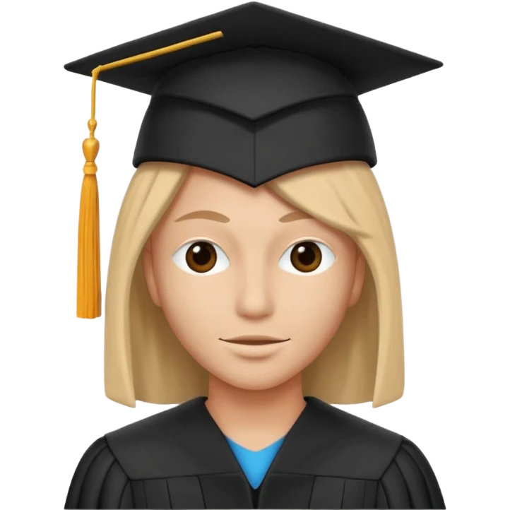 anonymous character in graduation attire, face obscured emoji