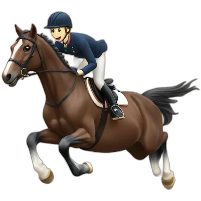 Jumping horse emoji