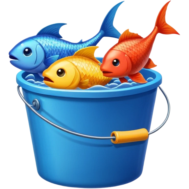 fishes in bucket emoji