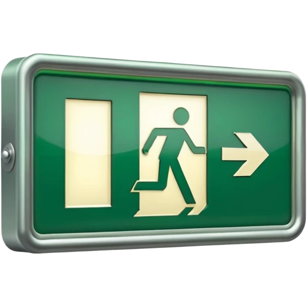 Emergency exit emoji