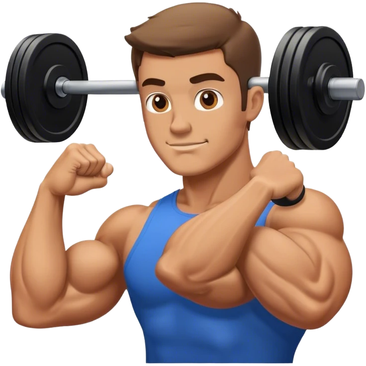 guy doing bicep-curls emoji