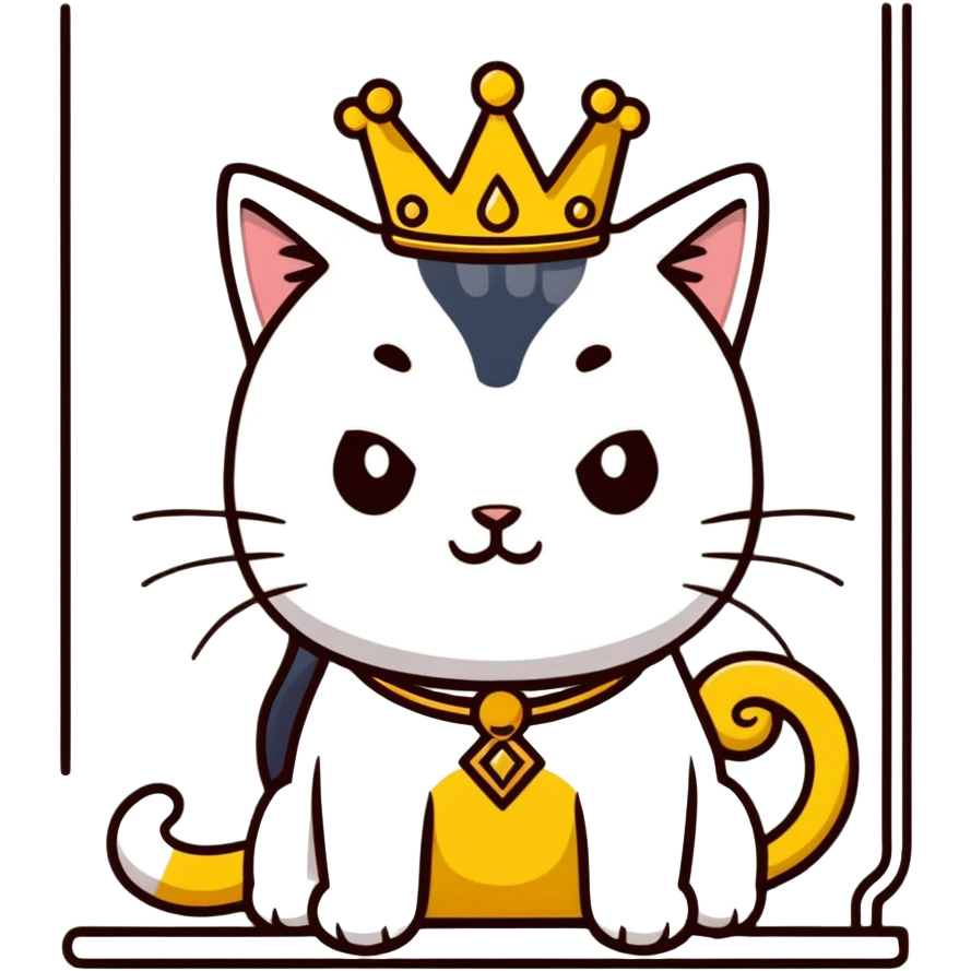 Мажор-кот (лежит на подоконнике, как на троне, и требует поклонения emoji