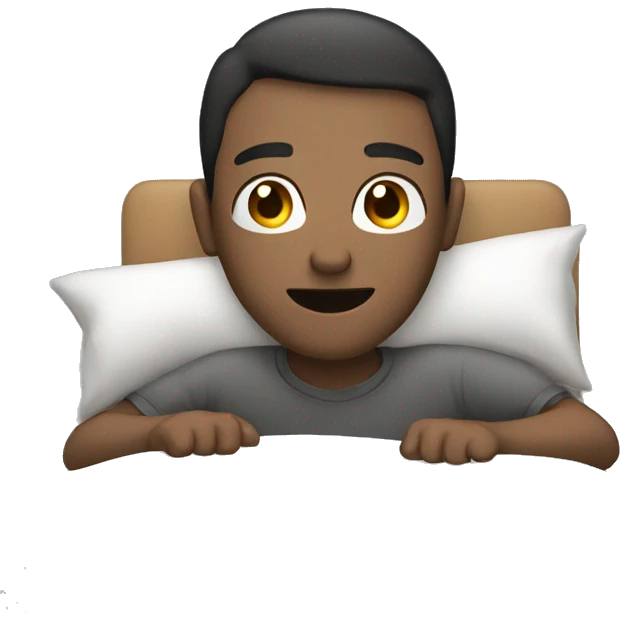 Person am Handy im Bett emoji