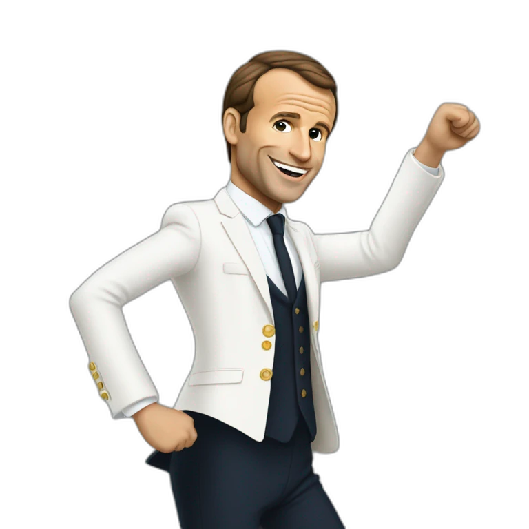 Macron qui danse emoji