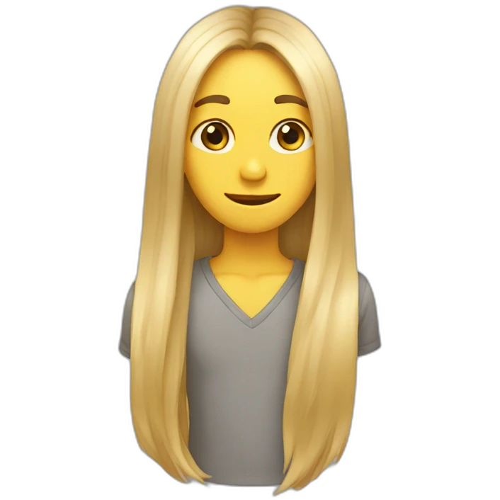 Long hair emoji
