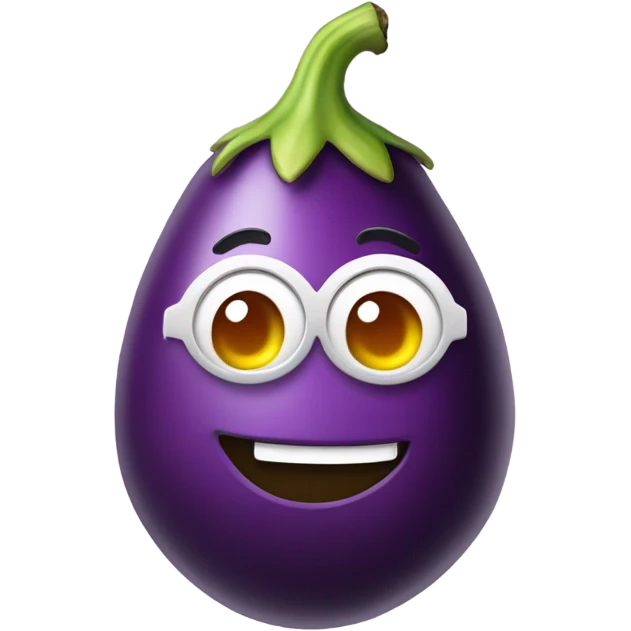 Rainbow eggplant emoji