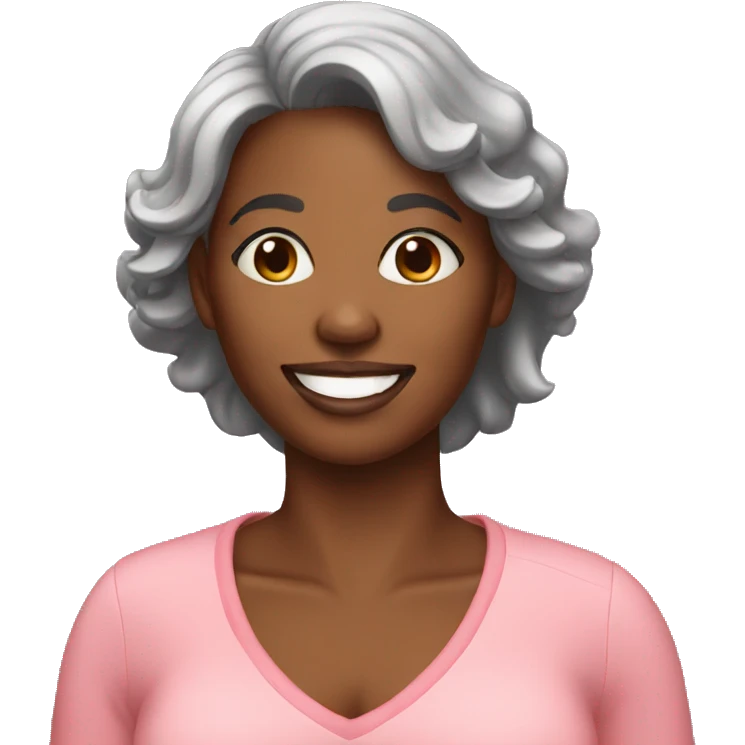 Happy black Mom emoji