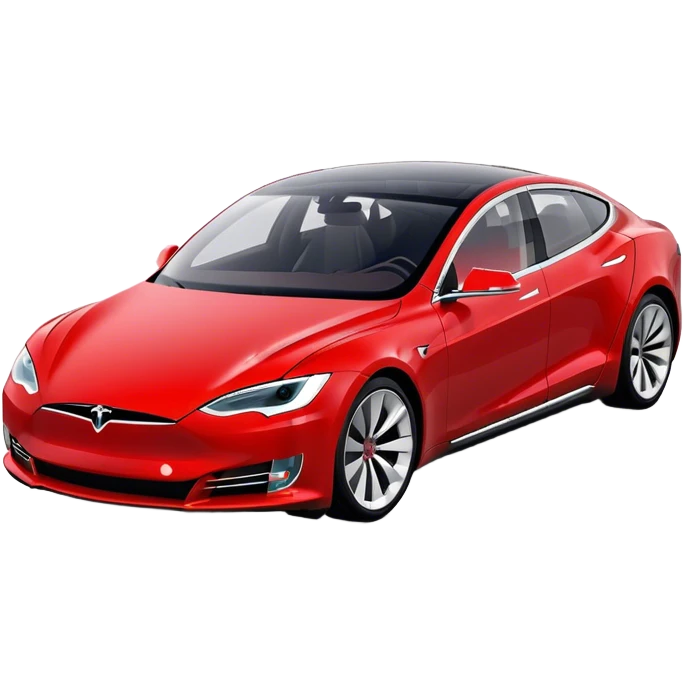 Tesla Model S - Tesla (Model Year: 2022) (Iconic colour: Red) emoji