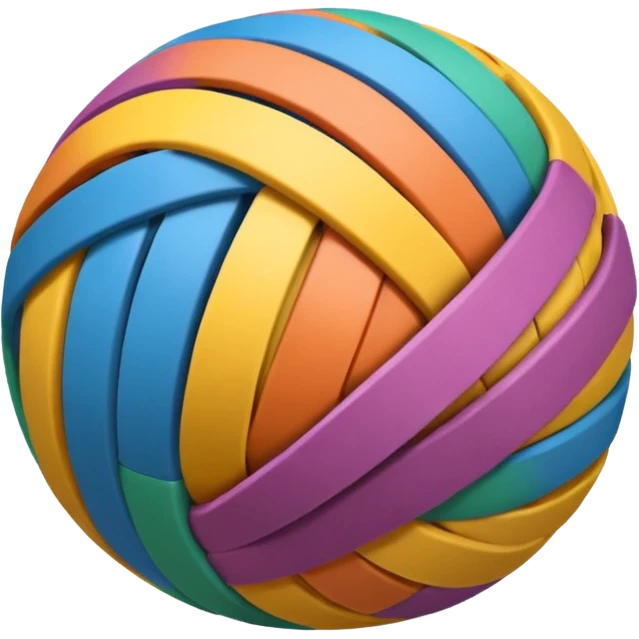 A Rubber Band Ball. emoji