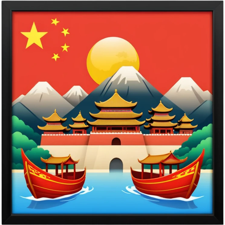 China’s rise as a global superpower emoji