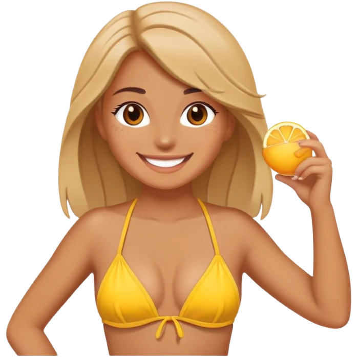 Girl in bikini emoji