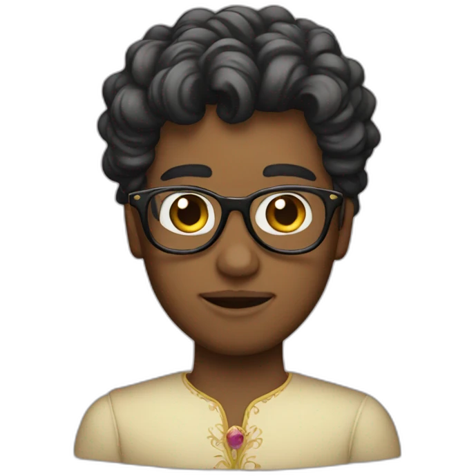 Princes with glasses emoji