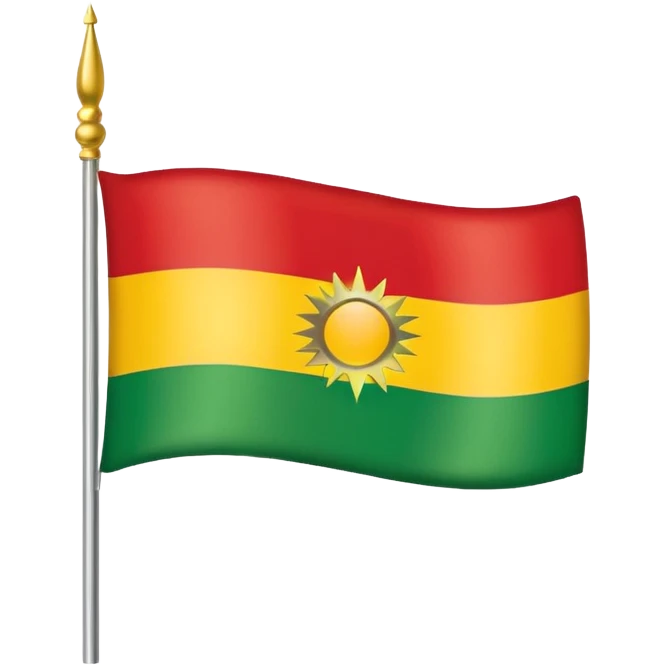 Kurdisch flagg emoji